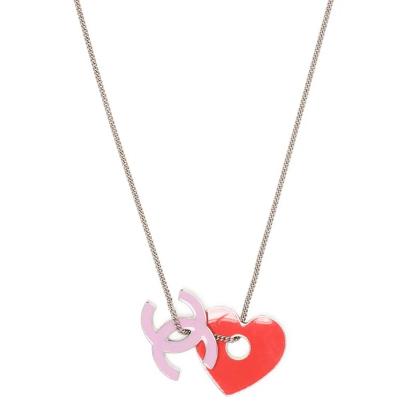 CHANEL 2004 CC heart-pendant necklace - Picture 4 of 4